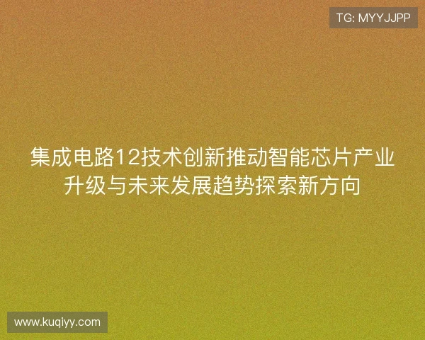 集成电路12技术创新推动智能芯片产业升级与未来发展趋势探索新方向 集成电路12技术创新推动智能芯片产业升级与未来发展趋势探索新方向